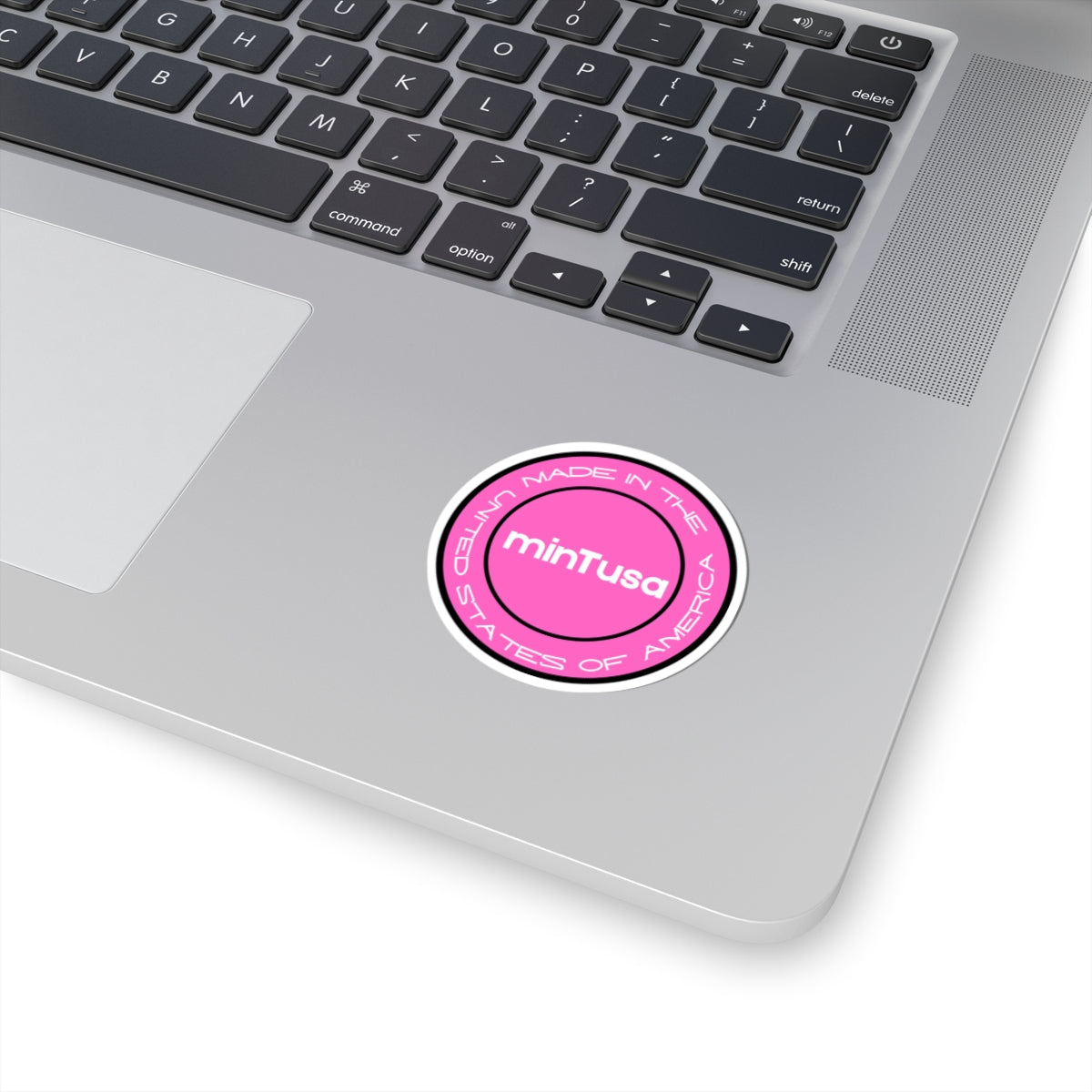 minTusa Pink Neon made in the USA sticker