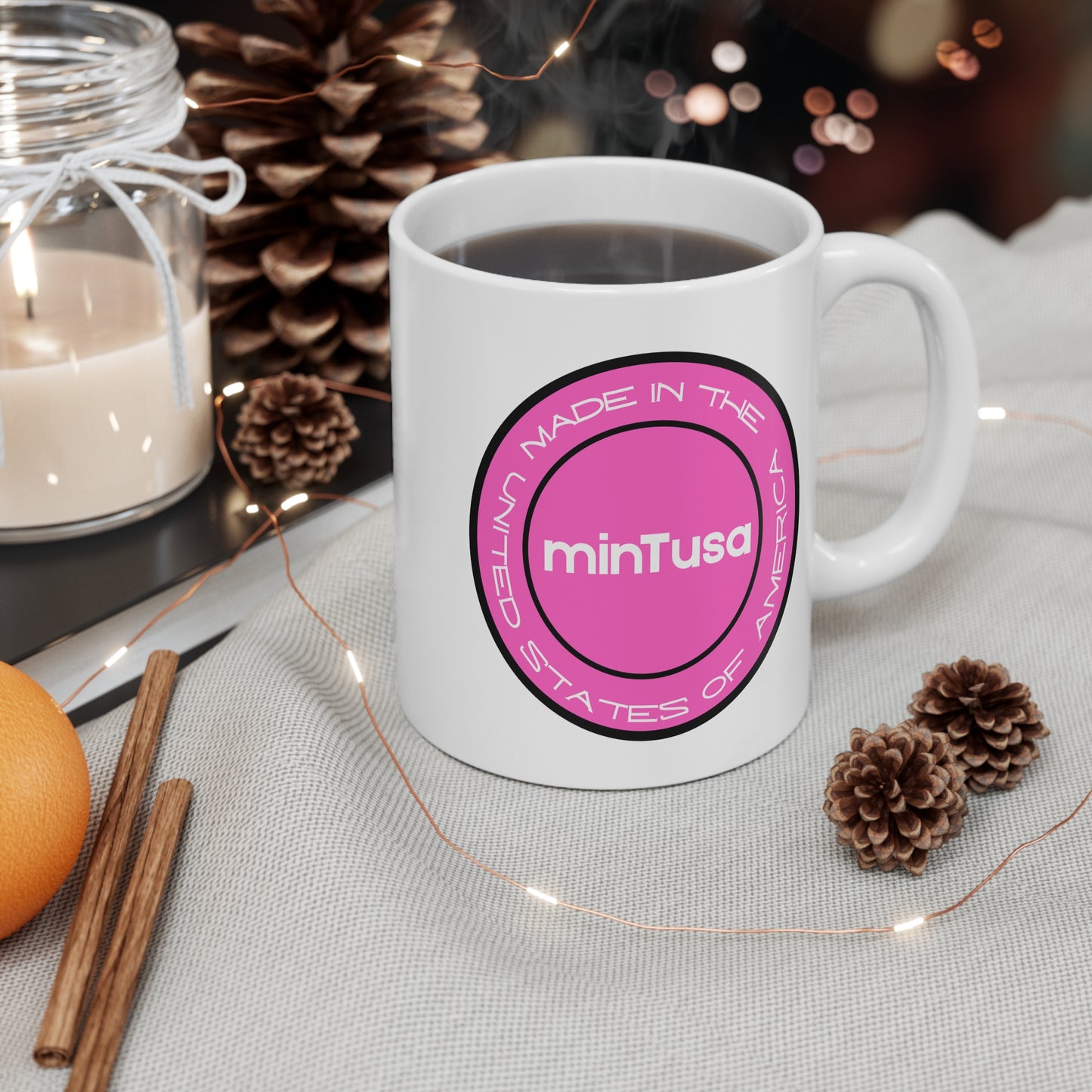 minTusa Pink Neon Pop Coffee Mug