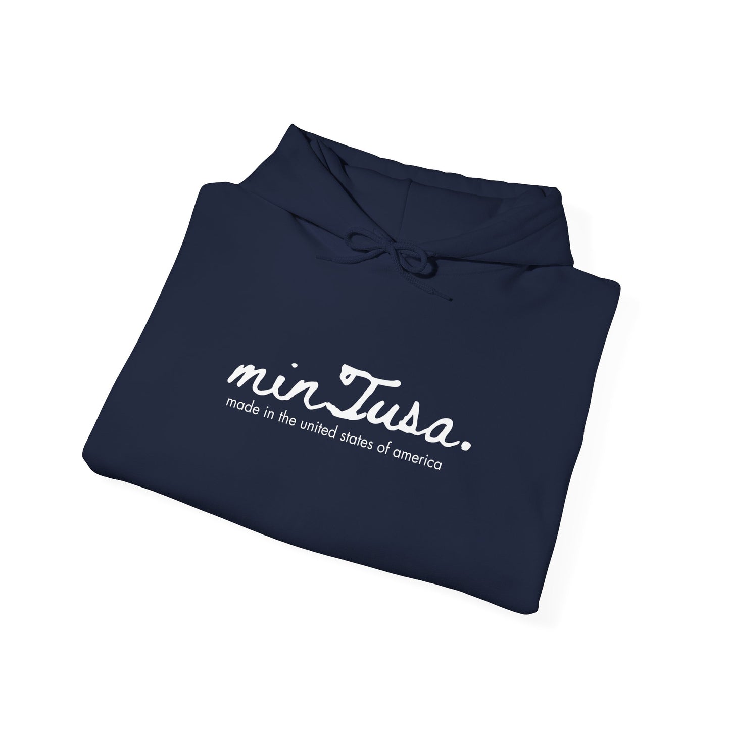 Classic minTusa Logo Cozy Unisex Hoodie – Perfect for Fall & Winter