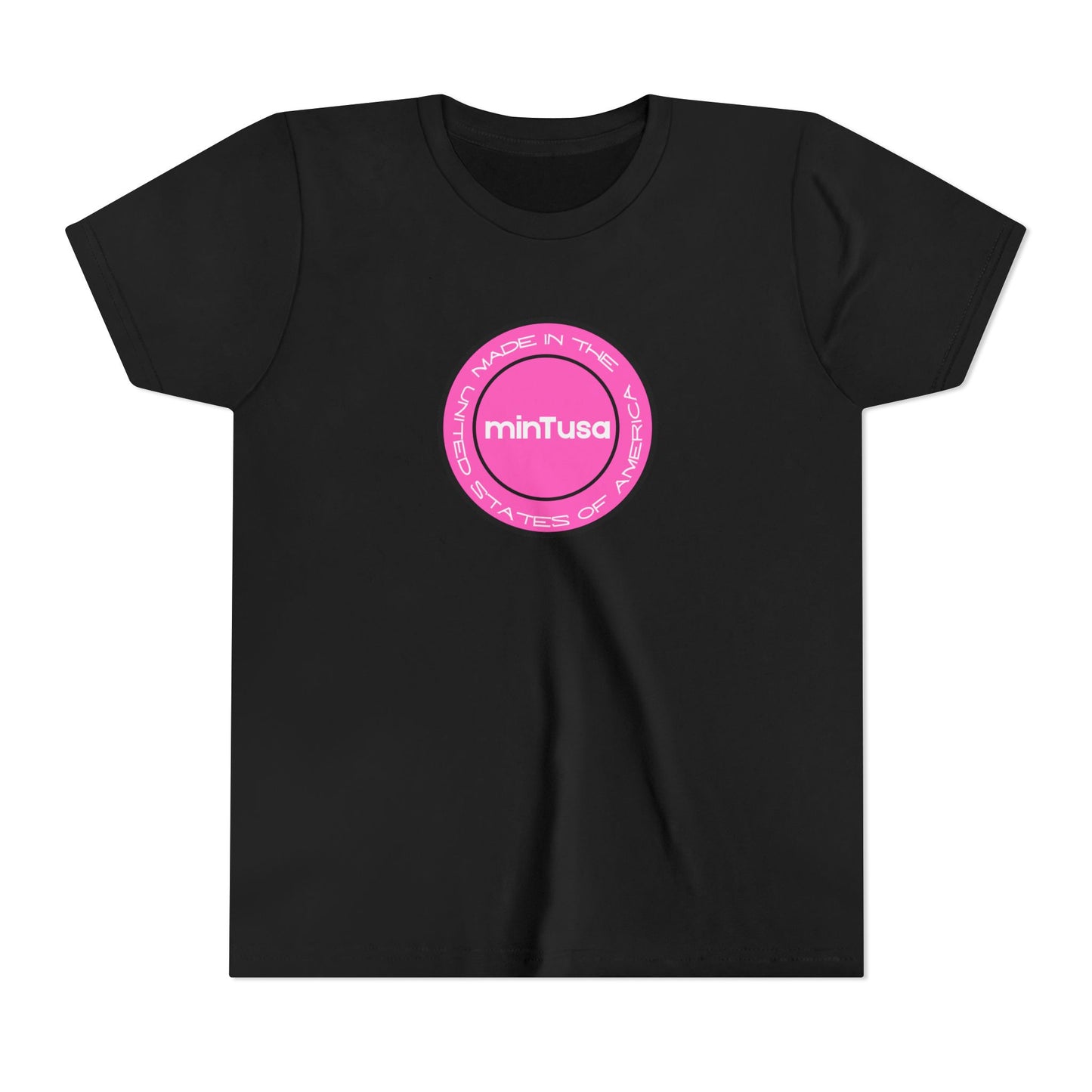 minTusa Neon Pink Pop Youth Tee