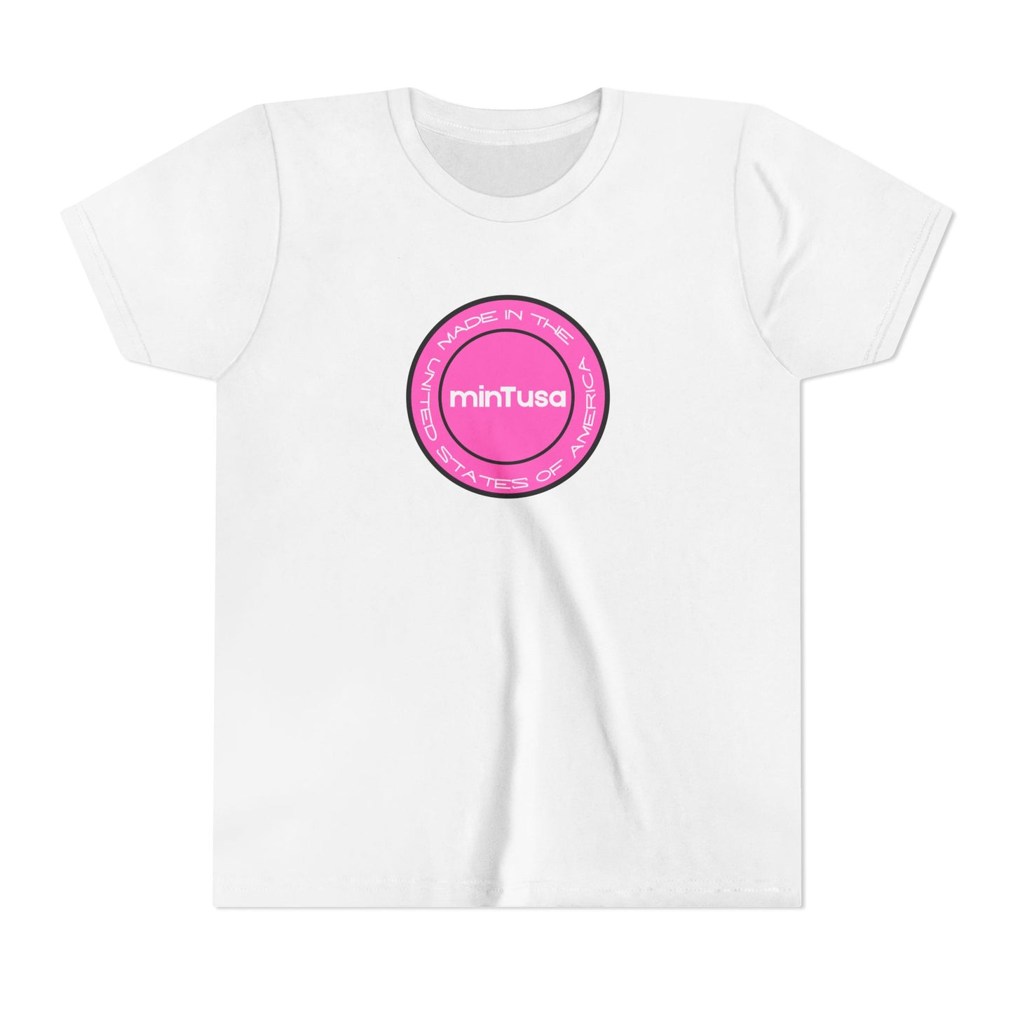 minTusa Neon Pink Pop Youth Tee