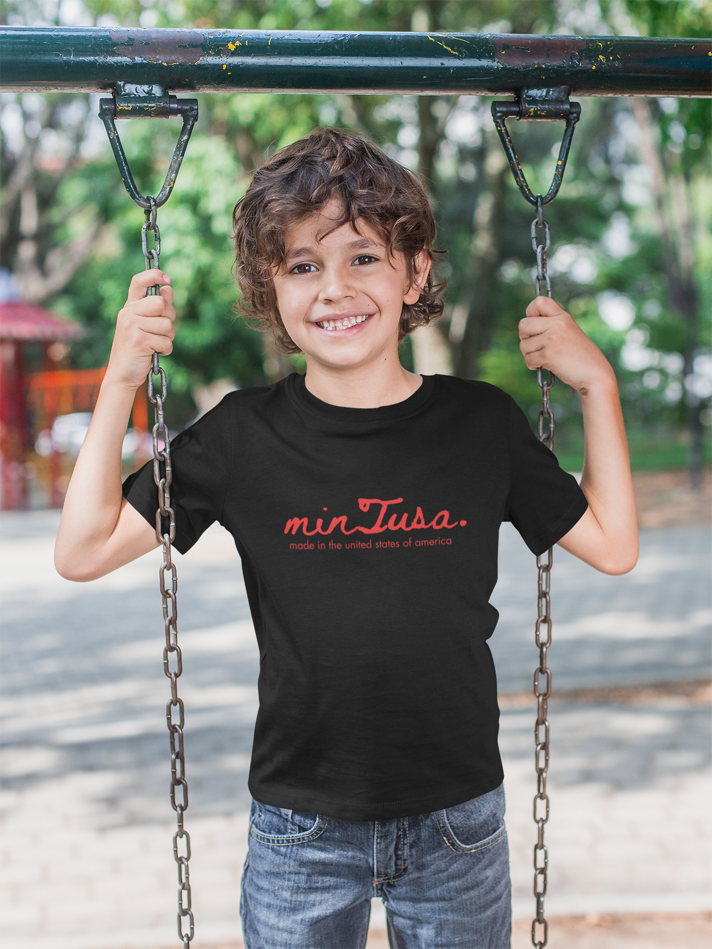 minTusa Kids Classic Logo Short Sleeve Tee