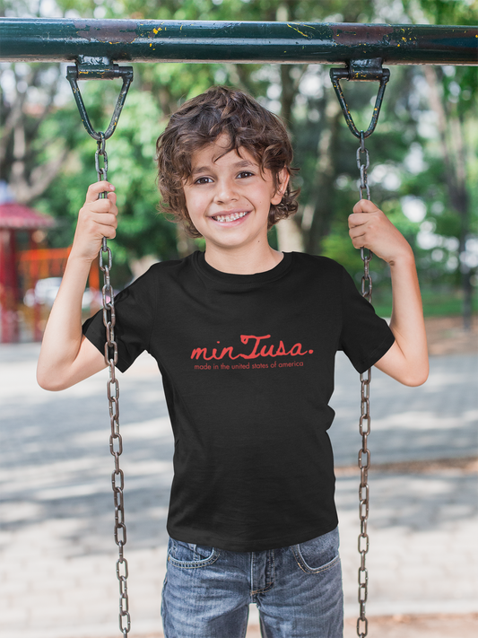 minTusa Kids Classic Logo Short Sleeve Tee