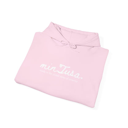 Classic minTusa Logo Cozy Unisex Hoodie – Perfect for Fall & Winter