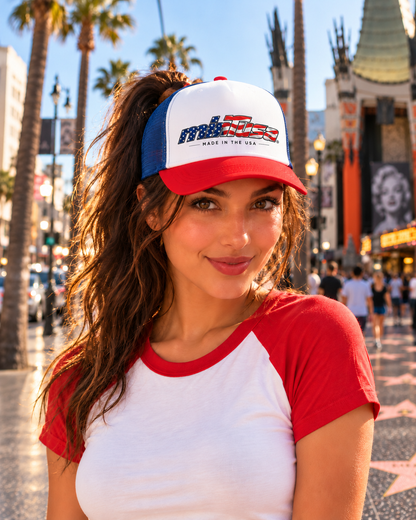 minTusa Star Spangled Foam Trucker Hat