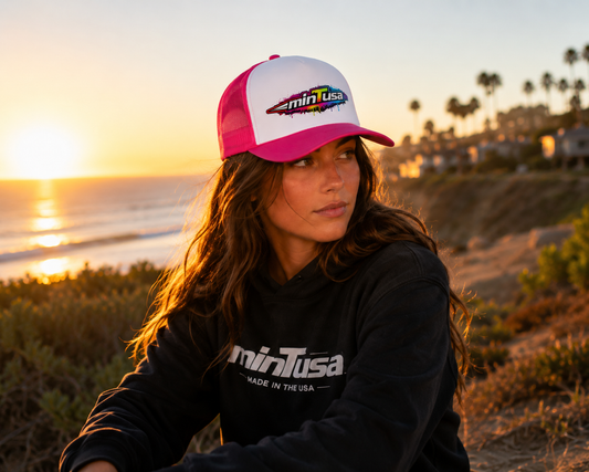 minTusa Splash Paint 26 Foam trucker hat