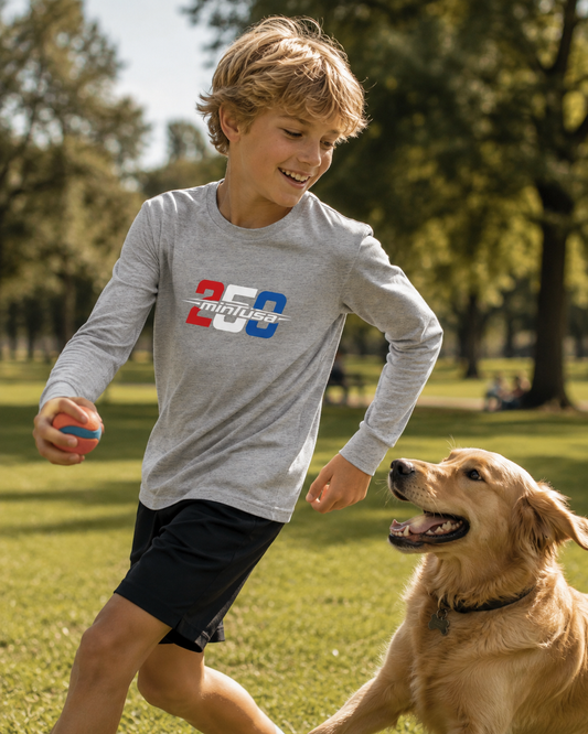 minTusa Celebrate 250 Youth Long Sleeve Tee
