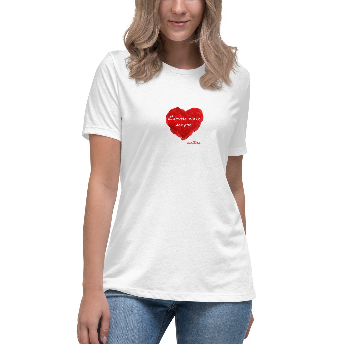 Love Always Wins, minTusa Women's Relaxed T-Shirt