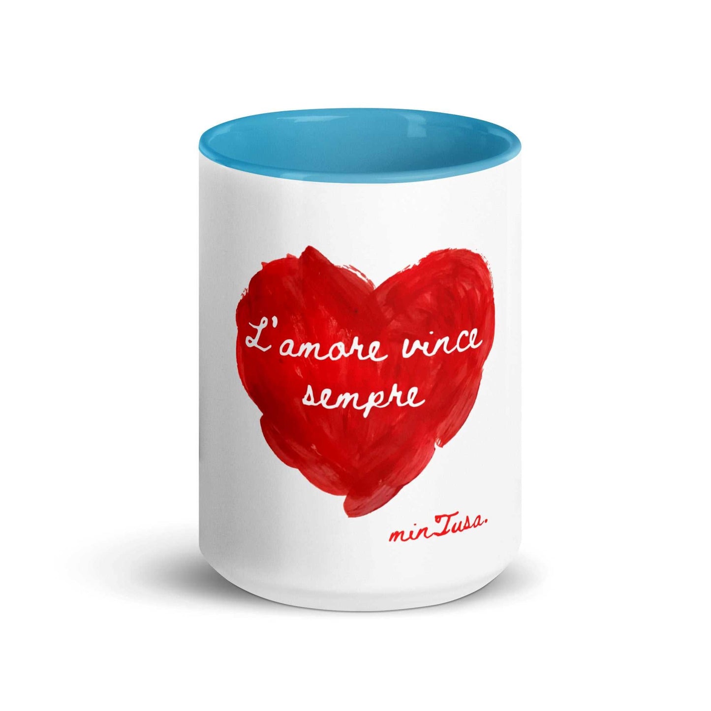 minTusa "L'amore Vince Sempre" (Love Always Wins) 15 oz Mug myminTusa.com