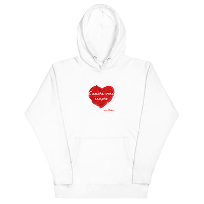 minTusa "L'amore Vince Sempre" (Love Always Wins) Women's Pullover Hoodie Womens Pull over hoodiemyminTusa.com