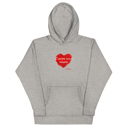 minTusa "L'amore Vince Sempre" (Love Always Wins) Women's Pullover Hoodie Womens Pull over hoodiemyminTusa.com