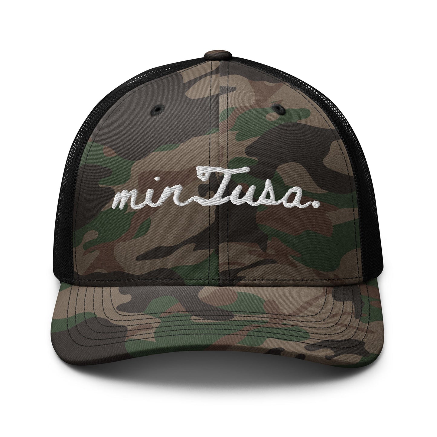 minTusa Original Brand Camouflage Trucker Hat myminTusa.com