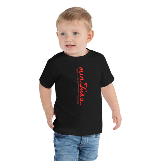 minTusa Original Brand Vertical Toddler Short Sleeve Tee myminTusa.com