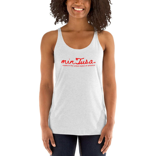 minTusa Original Brand Women's Racerback Tank myminTusa.com